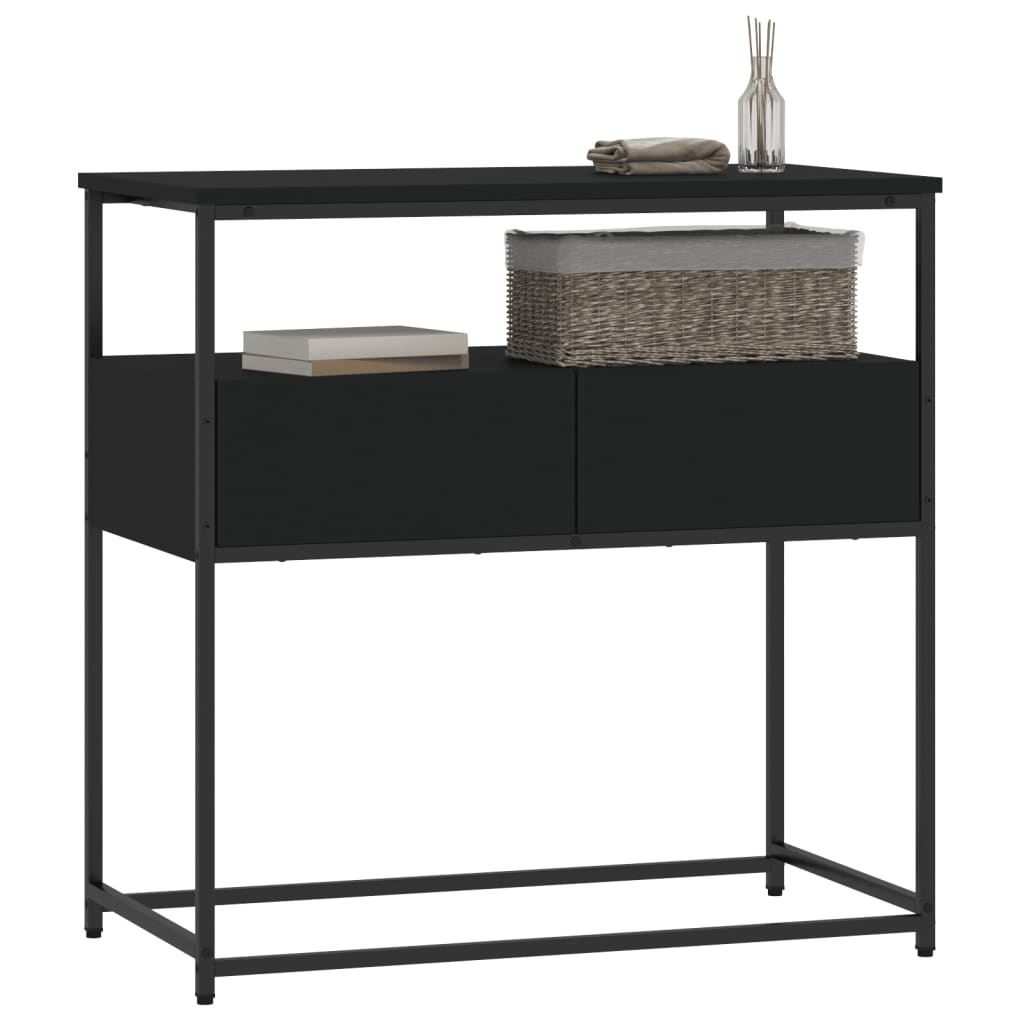 VidaXL Wandtafel 75x40x75 cm bewerkt hout zwart