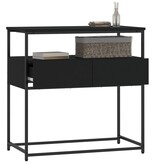 VidaXL Wandtafel 75x40x75 cm bewerkt hout zwart