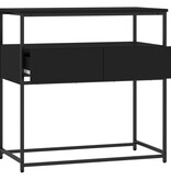 VidaXL Wandtafel 75x40x75 cm bewerkt hout zwart