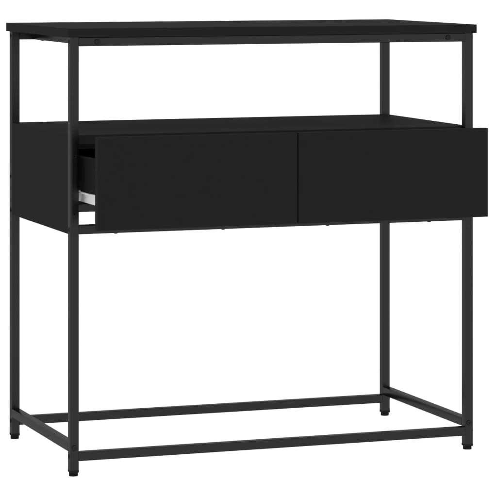 VidaXL Wandtafel 75x40x75 cm bewerkt hout zwart