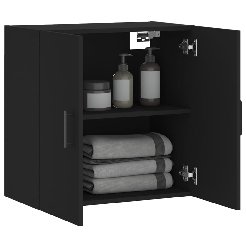 VidaXL Wandkast 60x31x60 cm bewerkt hout zwart