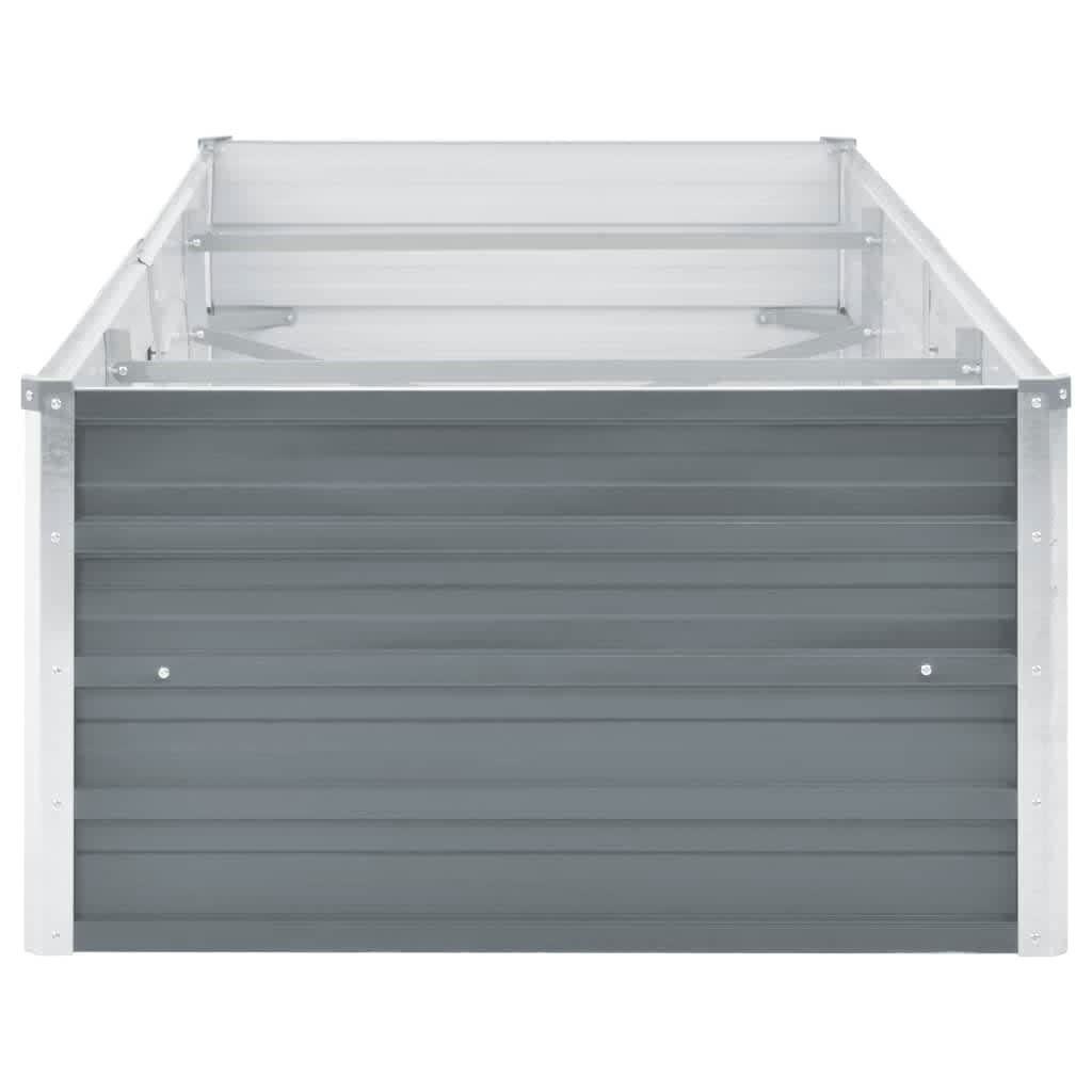 VidaXL Plantenbak verhoogd 240x80x45 cm gegalvaniseerd staal grijs