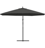 vidaXL Zweefparasol met aluminium paal 350 cm antraciet