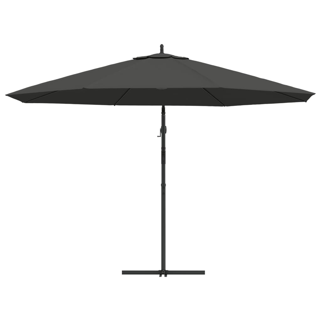 vidaXL Zweefparasol met aluminium paal 350 cm antraciet