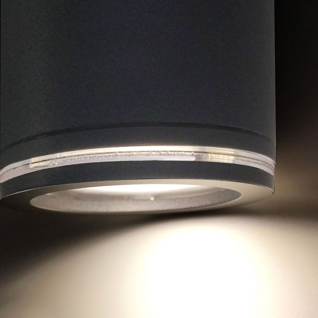 vidaXL Tuinspotlight met sensor Spot Duo Sensor zwart