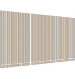 vidaXL Vervangingsdoek voor luifel gestreept 6x3 m meerkleurig