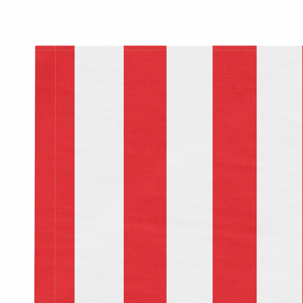 vidaXL Vervangingsdoek voor luifel gestreept 4,5x3,5 m rood en wit