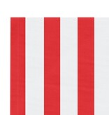 vidaXL Vervangingsdoek voor luifel gestreept 4,5x3 m rood en wit