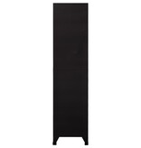 vidaXL Lockerkast 90x40x180 cm staal zwart