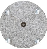 vidaXL Parasolvoet rond 30 kg graniet grijs