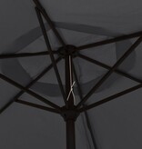 vidaXL Parasol met metalen paal 300 cm zwart
