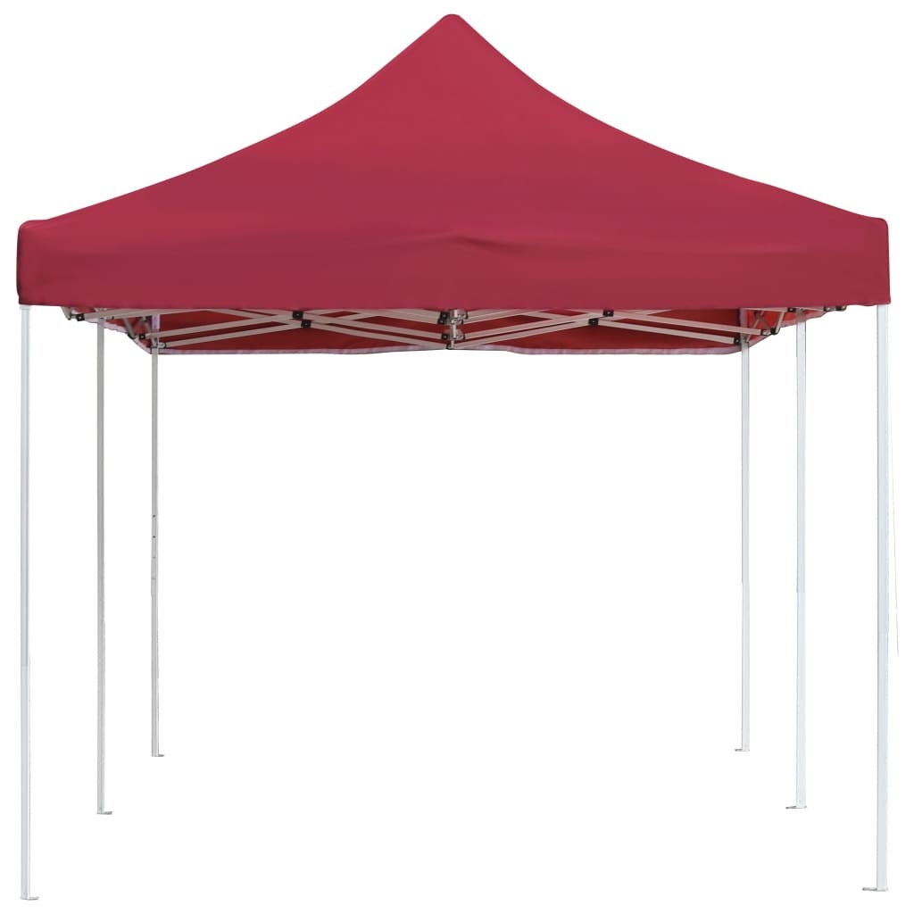 vidaXL Partytent professioneel inklapbaar 6x3 m aluminium wijnrood