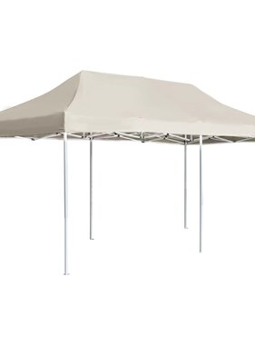 vidaXL Partytent professioneel inklapbaar 6x3 m aluminium crème