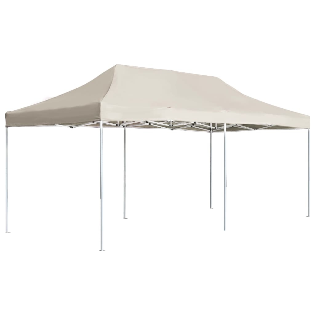 vidaXL Partytent professioneel inklapbaar 6x3 m aluminium crème