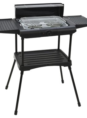 vidaXL Barbecue elektrisch op standaard 2000 W zwart