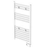 vidaXL Badkamerradiator met timer 80x50x15 cm wit