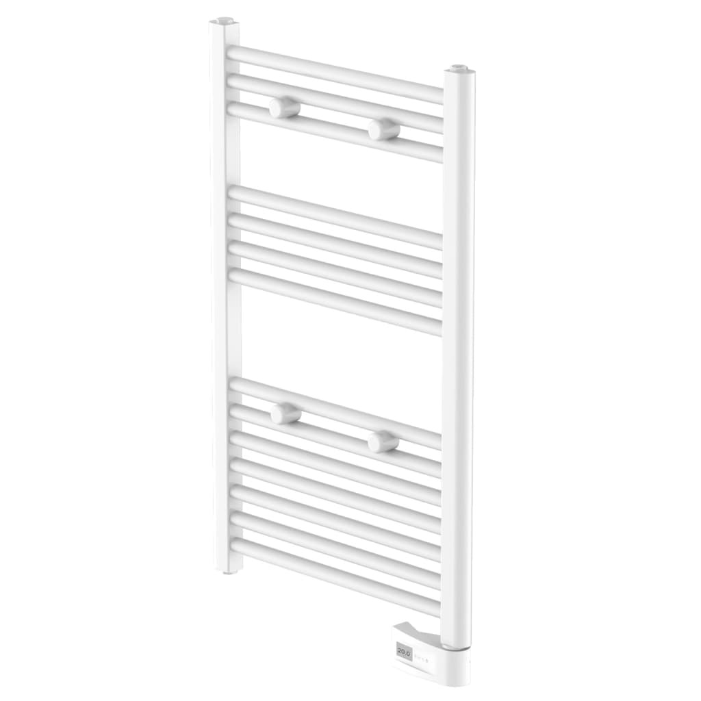 vidaXL Badkamerradiator met timer 80x50x15 cm wit