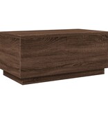 VidaXL Salontafel met LED-verlichting 90x50x40 cm bruineikenkleurig