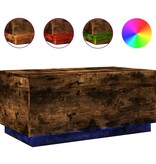 VidaXL Salontafel met LED-verlichting 90x50x40 cm gerookt eikenkleurig