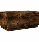 VidaXL Salontafel met LED-verlichting 90x50x40 cm gerookt eikenkleurig