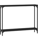 VidaXL Wandtafel 100x22,5x75 cm bewerkt hout zwart