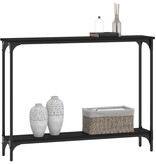 VidaXL Wandtafel 100x22,5x75 cm bewerkt hout zwart