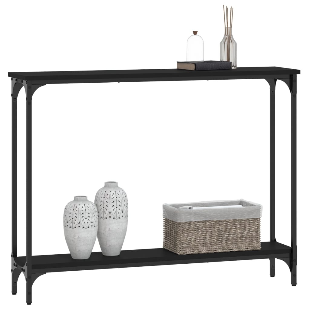 VidaXL Wandtafel 100x22,5x75 cm bewerkt hout zwart