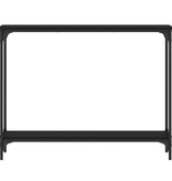 VidaXL Wandtafel 100x22,5x75 cm bewerkt hout zwart