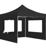 VidaXL Partytent inklapbaar met wanden 2x2 m aluminium antraciet