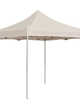 vidaXL Partytent professioneel inklapbaar 2x2 m aluminium crème