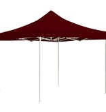 vidaXL Partytent professioneel inklapbaar 3x3 m aluminium wijnrood