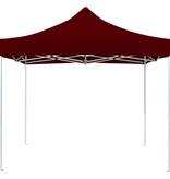 vidaXL Partytent professioneel inklapbaar 3x3 m aluminium wijnrood