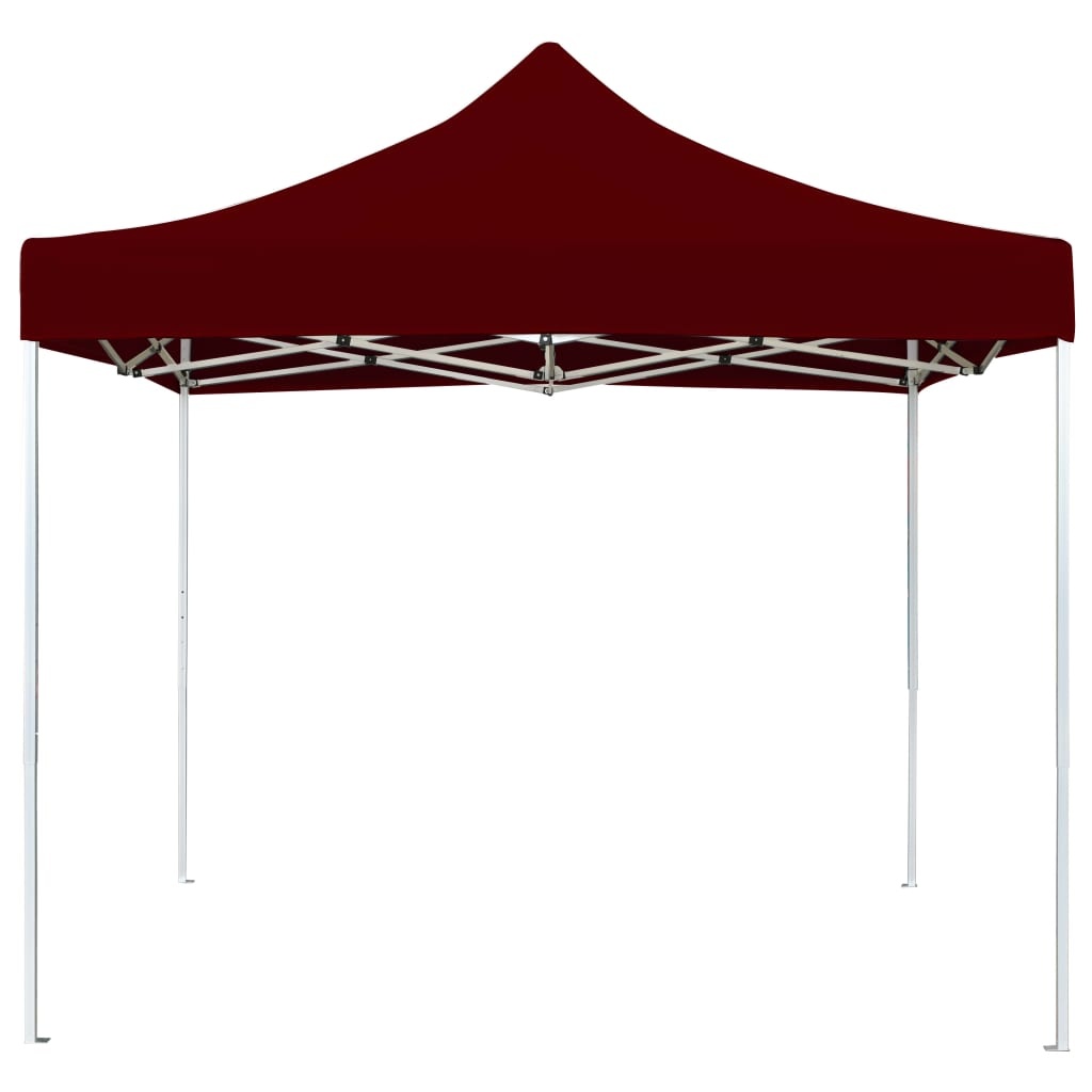 vidaXL Partytent professioneel inklapbaar 3x3 m aluminium wijnrood