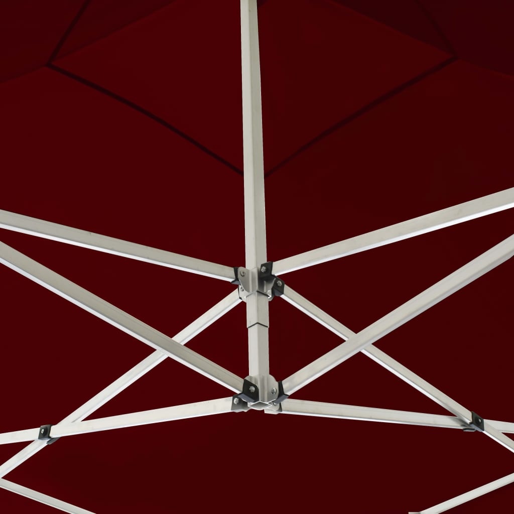 VidaXL Partytent professioneel inklapbaar 3x3 m aluminium wijnrood