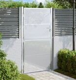 vidaXL Poort 100x180 cm roestvrij staal