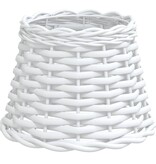 vidaXL Lampenkap Ø20x15 cm wicker wit