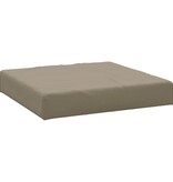 vidaXL Palletkussen 60x60x8 cm oxford stof taupe