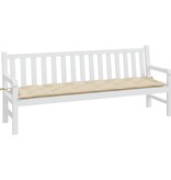 vidaXL Tuinbankkussen 200x50x7 cm oxford stof beige