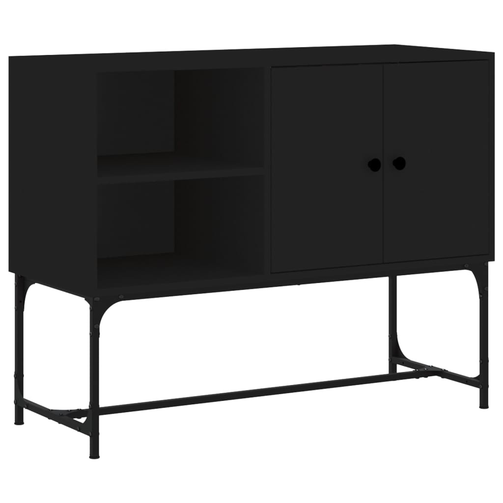 VidaXL Dressoir 100x40x79,5 cm bewerkt hout zwart