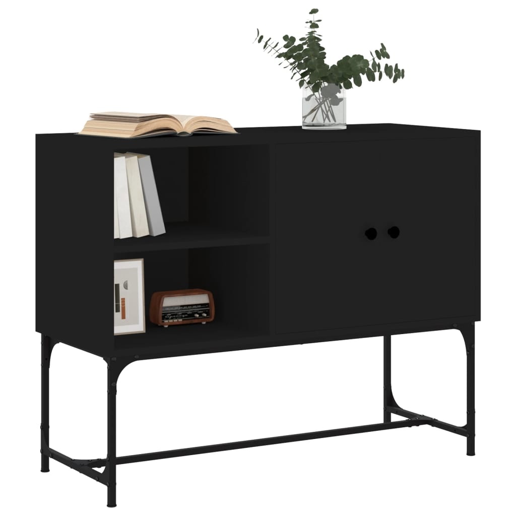 VidaXL Dressoir 100x40x79,5 cm bewerkt hout zwart
