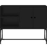 VidaXL Dressoir 100x40x79,5 cm bewerkt hout zwart