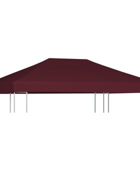 vidaXL Prieeldak 310 g/m² 3x4 m bordeaux