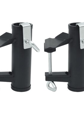 vidaXL Parasolklemmen voor balkon 2 st 25-38 mm staal