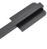 vidaXL Parasolvoet inklapbaar voor Ø38/48 mm stok staal glanzend zwart