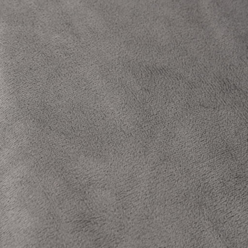 vidaXL Verzwaringsdeken met hoes 120x180 cm 9 kg stof grijs