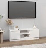 vidaXL Tv-meubel met deur 102x30x36 cm wit