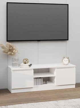 VidaXL Tv-meubel met deur 102x30x36 cm wit