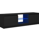VidaXL Tv-meubel met LED-verlichting 120x30x35,5 cm zwart