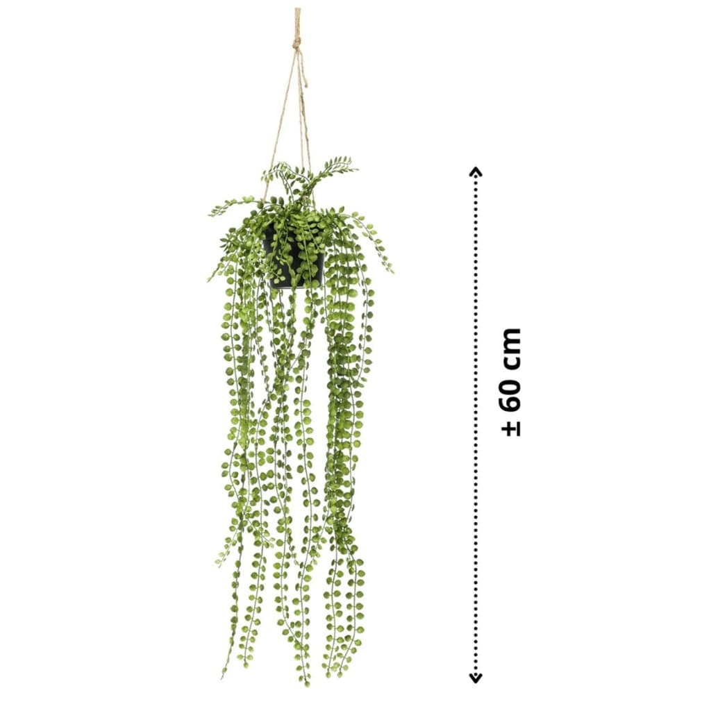 vidaXL Kunstplant hangend in pot ficus pumila 60 cm