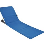 vidaXL Strandmat stoel opvouwbaar PVC blauw